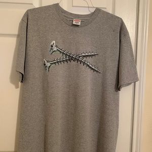 Supreme Screw Short Sleeve Tee Shirt XL Grey FW16
